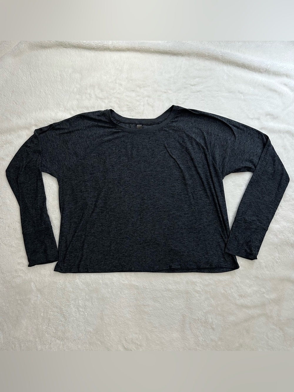 Beyond Yoga Featherweight Daydreamer Pullover Charcoal Black M